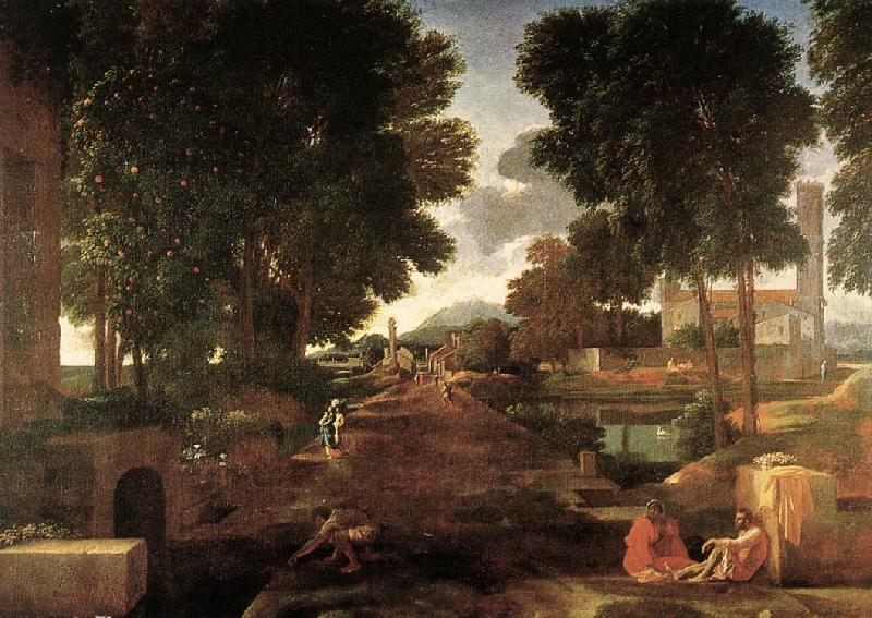 Nicolas Poussin A Roman Road 1648 Oil on canvas oil painting image